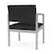 Lesro Lenox Steel Guest Chair, Graphite (Gray) Seat, Graphite Back, 24.5 W 24.5 L 32 H LS1201 - alternate 3
